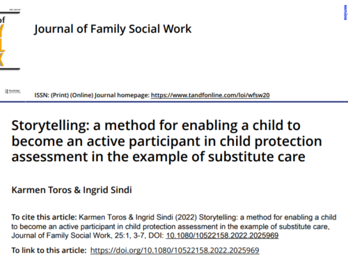 Article on storytelling is now published with eprint link!