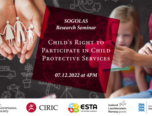 Research seminar “Child´s Right to Participate in Child Protective Services” on 7 December 2022