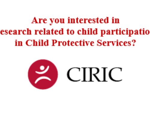 Are you interested in research related to child participation in Child Protective Services?